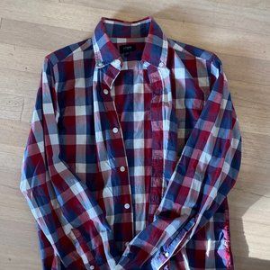 J. Crew Factory - Gingham washed shirt - XS